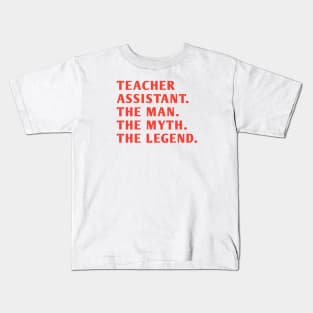 Teacher Assistant Kids T-Shirt